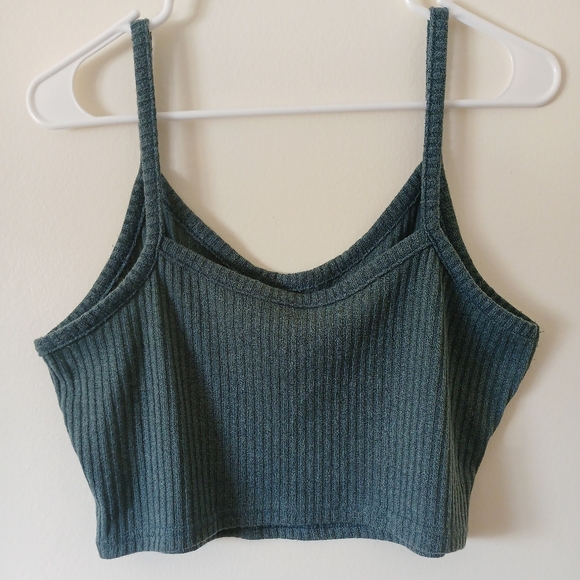 Women's X-Large Cotton Knit Crop Top - Picture 4 of 7